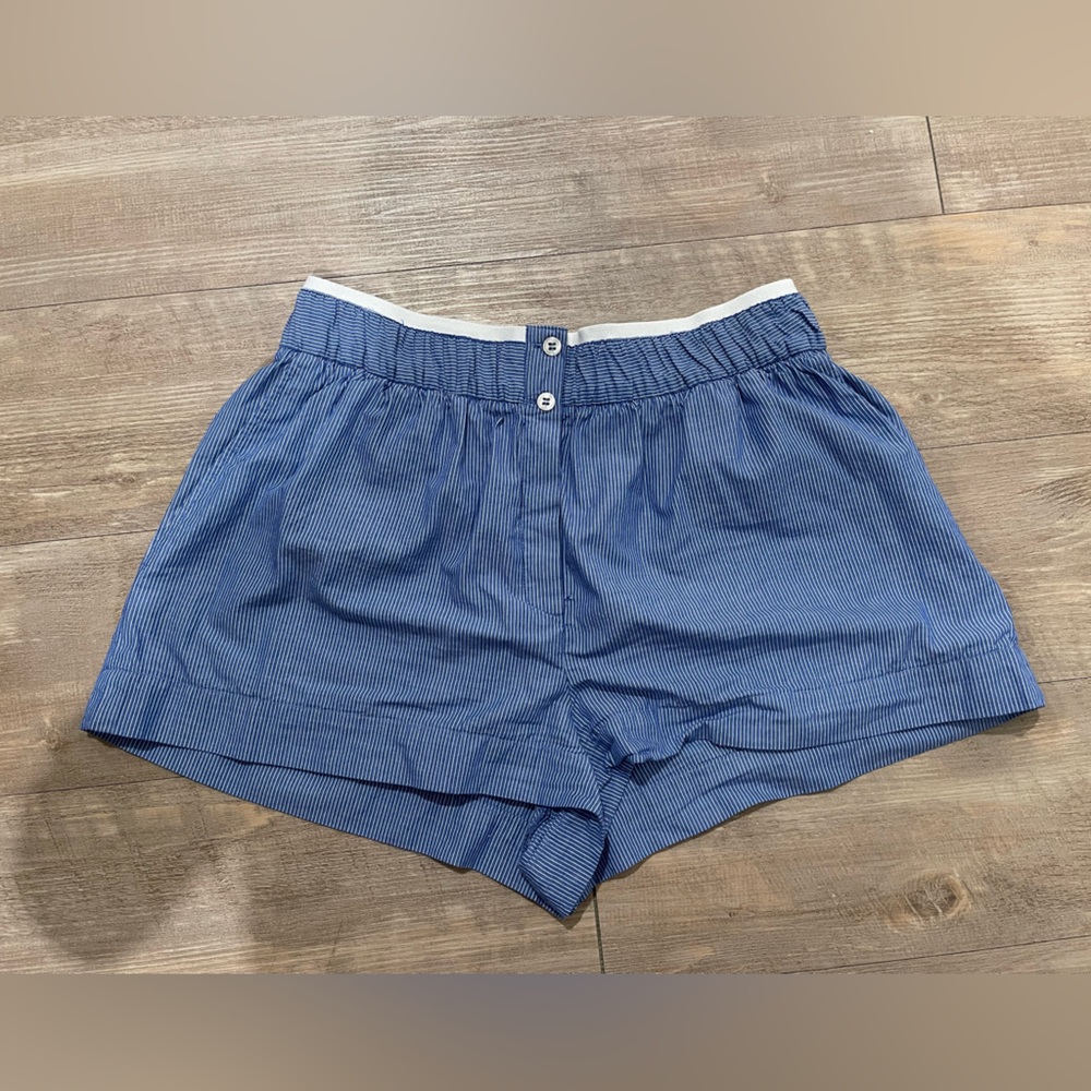 Zara blue striped boxer shorts size S